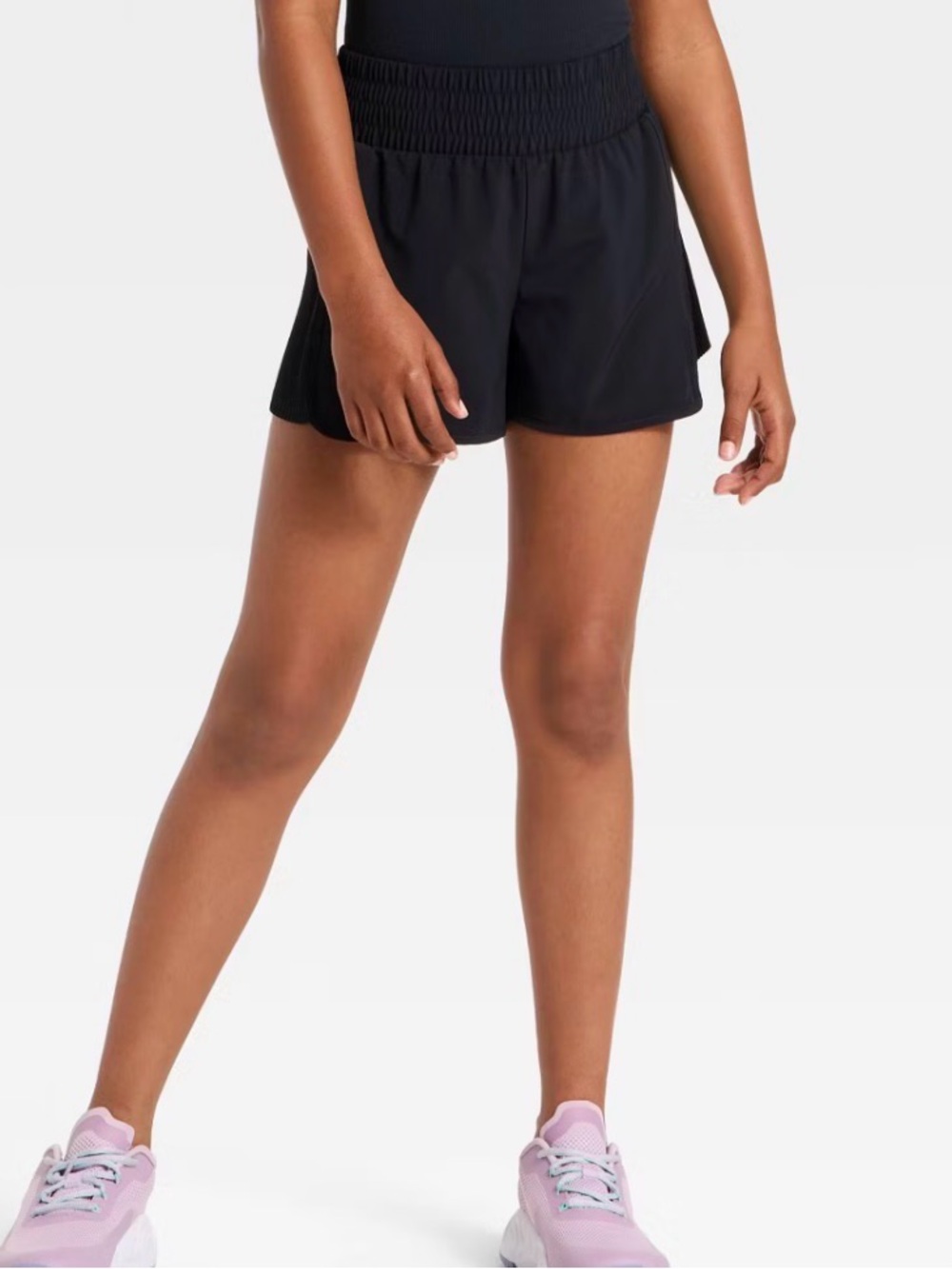 NWT all in motion Girl’s Black Athletic Shorts
